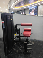 Appareil de musculation Brightway pour l'entraînement de force avec sélection de charge par broche, pour abdominaux et extensions lombaires assises