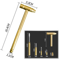 Mini marteau métallique multifonction avec jeu de tournevis pour la réparation de montres et de bijoux
