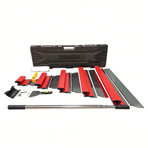 Outils de peinture ensemble de grattoir de couteau à mastic rouge ensemble de lames d'écrémage de cloisons sèches - Product Image 1
