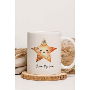Mug personnalisé au design bohème, capacités de 200 ml et 600 ml, revêtement par sublimation, compatible lave-vaisselle et micro-ondes, style peint à la main, avec cuillère - Product Image 4