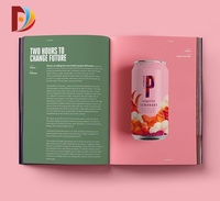 Impression offset personnalisée de haute qualité, catalogue/brochure/livret/magazine en papier offset A5/A4 avec reliure parfaite, vente en gros d'usine
