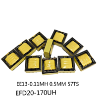 Noyau de ferrite MnZn EFD20-170uH, support bobine horizontale, personnalisation non standard, échantillons offerts pour vérification client