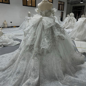 Jancember MN217 lujo encaje tul tela cariño vestido de novia - Product Image 6