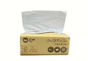 Papier mouchoir facial en boîte, en pâte de bois naturelle blanche, 4 plis, écologique, épaissi, doux, humectable, paquets individuels pour usage domestique - Product Image 2