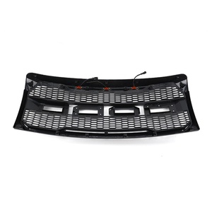 Parrilla Delantera para F150 09-14, Material ABS Negro Brillante con Luces Grises, Modificada, Nueva Condición, ZSXQ-0000, Material ABS para Auto - Product Image 1