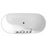 OEM/ODM Baignoire en acrylique portable personnalisée Baignoire d'hydromassage au design simple pour l'intérieur/villa pour les hôtels