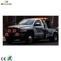 Feu de signalisation solaire magnétique 5 LED haute intensité clignotant étanche IP66 visibilité 800m autonomie 120h pour camion