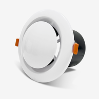 Clip de fixation circulaire ABS pour sortie d'air, grille d'aération épaissie pour système d'air frais, grille d'aération d'admission et de retour pour échange d'air de ventilation