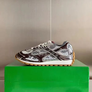 Couples Designer Low-top Casual Running <strong>Shoes</strong> <strong>Men's</strong> BV Retro Sneakers Top Quality Platform Dad <strong>Shoes</strong> <strong>Silver</strong> - Product Image 2