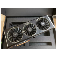Carte graphique de jeu d'occasion XFX RX6800XT 16 Go GDDR6 pour ordinateur de bureau, Trio 3 ventilateurs