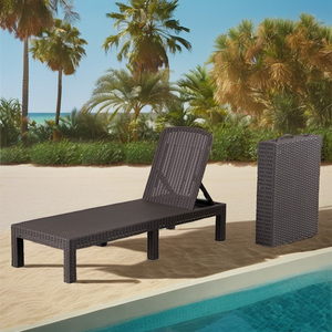 Chaise longue imperméable pour jardin, piscine, plage, terrasse, bain de soleil - Product Image 6