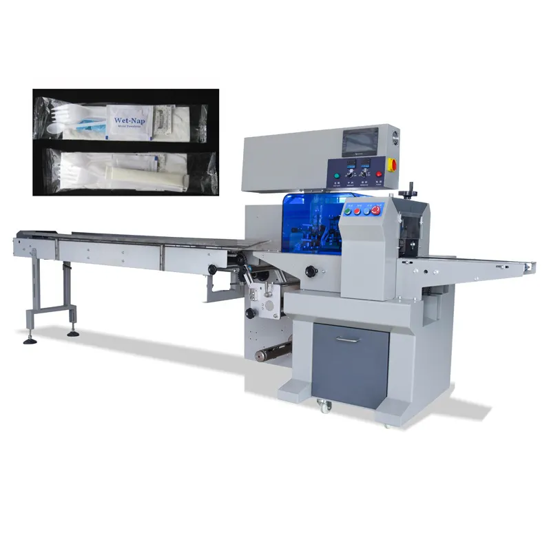 Automatische Flow Plastic Bestek/Servies Verpakking Machine