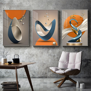 Hiện Đại Ba-Mảnh Thiết Lập Trừu Tượng Phun Sơn Nghệ Thuật Mỹ Sứ Tường Trang Trí Cho Nhà-Nhà Vẫn Cuộc Sống Bức Tranh - Product Image 3