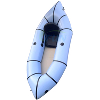 Packraft portable en TPU pour une personne, canoë gonflable léger et pliable pour la pêche en rivière, la randonnée et le camping