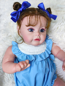 Hochwertige beliebte Mode pädagogische weiche wieder geborene Puppen Silikon Neugeborenes Baby Echte lebensechte wieder geborene Baby puppen - Product Image 4
