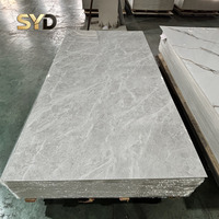 Panneau PVC UV effet marbre 2800x1220mm, facile à nettoyer, feuille de PVC effet marbre