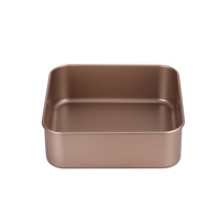 Moule à gâteau carré en acier au carbone de style vintage, profond et surélevé, résistant au four, pour biscuits, pain et gaufrettes en forme de flocon de neige, vente en gros