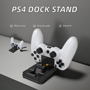 Çifte şarj makinesi P4 ince Pro ABS malzeme için standı şarj standı istasyonu Gamepad denetleyicisi USB arayüzü anahtarı uyumlu kutu - Product Image 3