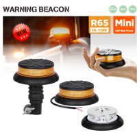 Mini feux de signalisation LED haute puissance, montage flexible, étanche R65/IP67, clignotant d'urgence pour camion de chantier