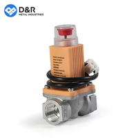 D & R DN15 vanne d'arrêt de gaz à usage domestique détecteurs de gaz DC9V combustibles électrovanne électronique de gaz naturel disponible avec alarmes