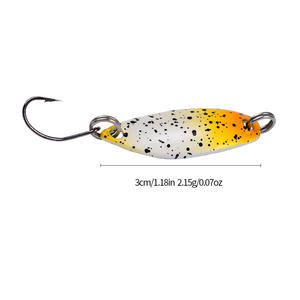 Leurre Cuillère Métallique Longue Portée Opsariichththysbidens à Rayures Blanches, Conception pour <span class=keywords><strong>Perche</strong></span> à Bouche Croisée, Idéal pour la Pêche en Rivière, Lac et Ruisseau, Robuste - Product Image 4