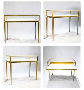 Stainless Steel Frame Gift Glass Display Showcase <b>Watch</b> Display Cabinet with Secure Lock - Product Image 2