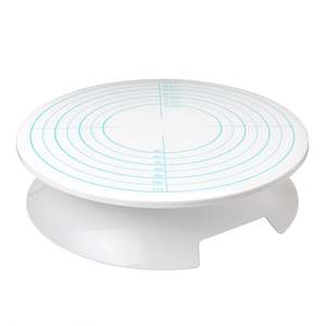 Supporto Girevole per Torte in Plastica da 12 Pollici, Rotazione a 360 Gradi con Freno, Espositore per Cupcake - Product Image 6
