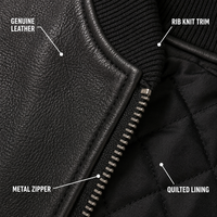 Blouson Aviateur Homme Vintage Street en Cuir Véritable Personnalisé, Coupe Bomber Oversize à Épaules Tombantes, Bordure en Tricot Côtelé, Doublure Coton 500 GSM