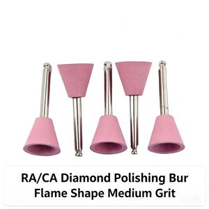 Fresas Dentales de Diamante RA/CA con Forma de Llama, Grano Medio, para Uso en Laboratorio con <span class=keywords><strong>Composite</strong></span> y Zirconia - Product Image 4