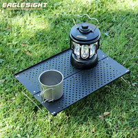 Table pliante extérieure moderne en alliage d'aluminium Mobilier en métal durable et élégant avec panneau pliable pour le camping