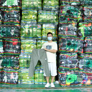 थोक थोक विक्रेता ए 16 सेकेंड हैंड पुरुषों की सूती आकस्मिक पैंट 45 किग्रा मिनट के ऑर्डर के लिए आरामदायक सांस सांस लेने योग्य S-XXXXL - Product Image 1