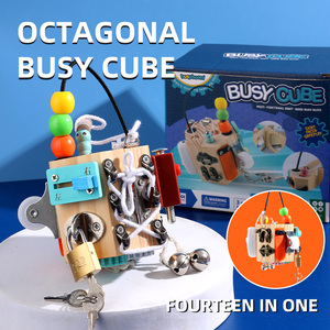 Bloques de Madera Montessori, Juego de Ocho Bloques de Actividades, Juguete Educativo para Niños y Niñas de 5 a 7 Años con <span class=keywords><strong>Autismo</strong></span> - Product Image 2