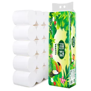 Baoding hypo allergenes doppel lagiges weiches Toiletten papier Marken 12 Rollen Toiletten papier mit Logo