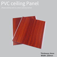 Paneles de Techo de PVC de Diseño Moderno, Impermeables para Baño, Cocina, Instalación en Centros Comerciales, Panel de Techo de PVC, Panel de PVC de 250 mm x 6 mm x 5950 mm