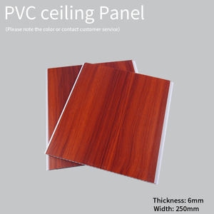 Paneles de Techo de <span class=keywords><strong>PVC</strong></span> de Diseño Moderno, Impermeables para Baño, Cocina, Instalación en Centros Comerciales, Panel de Techo de <span class=keywords><strong>PVC</strong></span>, Panel de <span class=keywords><strong>PVC</strong></span> de 250 mm x 6 mm x 5950 mm - Product Image 6