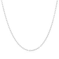 Collier de chaîne de câble de 20 + 2 pouces en argent sterling 925 de conception de bijoux simple pour les femmes