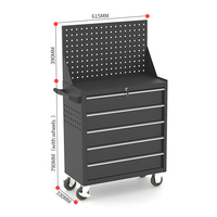 Armoire à outils multifonctionnelle personnalisable à roulettes pour garage ou atelier moderne