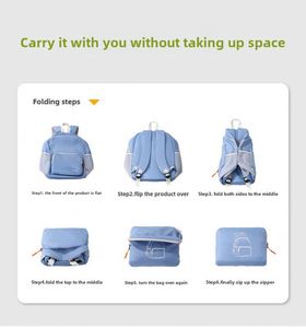 Mochila Plegable Ultraligera de Diseño Versátil de Doble Asa, Ideal para Trabajo de Oficina y Actividades al Aire Libre - Product Image 3