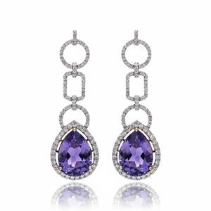 Ensemble de collier en tanzanite intemporelle, bijoux fins de luxe avec finition raffinée en tanzanite pour femmes, mariages, tenue de soirée - Product Image 2