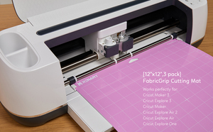 Tapis de coupe en tissu 12x12 pouces pour <span class=keywords><strong>Cricut</strong></span> <span class=keywords><strong>Maker</strong></span> 3/<span class=keywords><strong>Maker</strong></span>/<span class=keywords><strong>Cricut</strong></span> Explore Air 2/Air/One tapis de coupe artisanal adhésif - Product Image 6