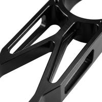 Support de fixation de moteur en aluminium usiné CNC, anodisé noir, léger, de précision, OEM personnalisé