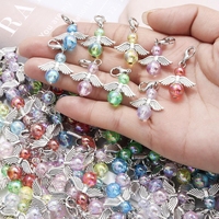 Breloques DIY Cœur Ange pour la Fabrication de Bijoux : Porte-clés, Breloques Ailes d'Ange pour Bracelets, Colliers, Boucles d'Oreilles et Pendentifs