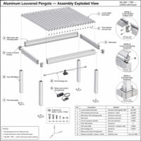 Pérgola Bioclimática Eléctrica de Aluminio para Exteriores, Techo de Láminas Impermeable, Toldo Retráctil Motorizado para Balcón o Patio