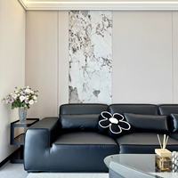 Panneau mural en PVC imprimé effet marbre, style classique moderne, imperméable, écologique, anti-UV, matériaux décoratifs pour la salle à manger domestique