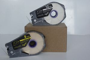 Etiquetas Adhesivas para Impresora <span class=keywords><strong>Canon</strong></span> C-210E C-210T - Rollo de Etiquetas Autoadhesivas de 6, 9 y 12 mm, Etiquetas Amarillas - Product Image 6