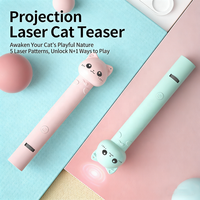 Jouet laser pour chat 3-en-1 rechargeable, jouets interactifs pour chats avec 5 motifs de projection pour chats d'intérieur