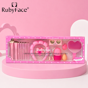 Ensemble de 16 outils de beauté, pince à cils, faux cils, éponge, miroir, bandeau, kit pour femmes et filles - Product Image 3