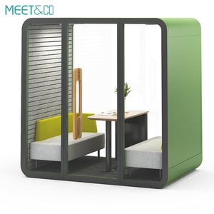 Nouvelle Arrivée : Cabine de Bureau Mobile Insonorisée, Cabine Téléphonique Acoustique en Acier et Aluminium pour Bureaux, Supermarchés, Studios, Chambres et Salles de Bain - Product Image 1