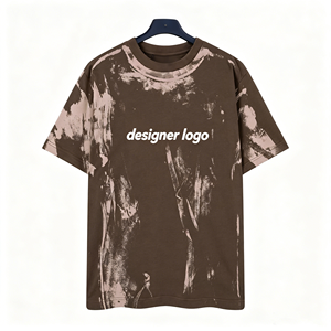 T-shirt unisexe de luxe à manches courtes avec impression graphique illusion 26SS, streetwear décontracté - Product Image 2