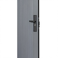 Porte d'entrée double de luxe avec verre cannelé givré et revêtement blanc pour villa